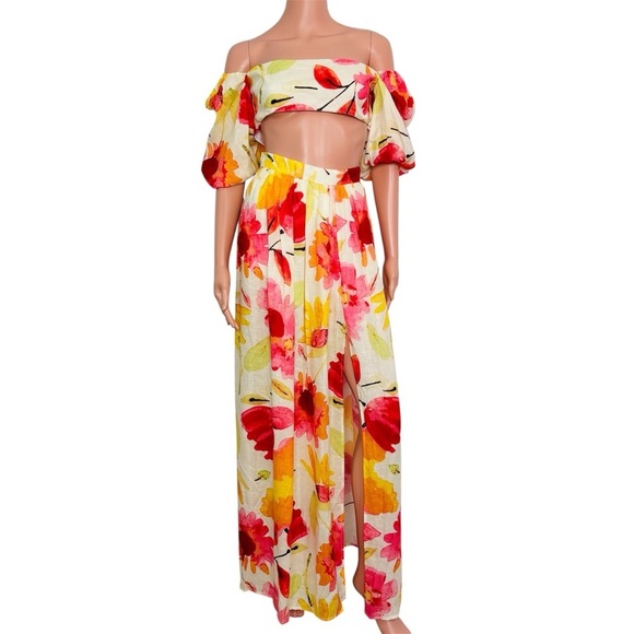 Rumer Pants - RUMER Coco & Lola Exclusive Floral Print Camille Crop Top & Sunshine Skirt